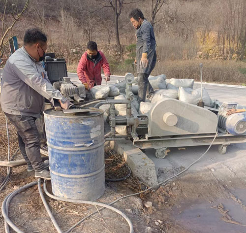 额敏路面下沉注浆